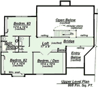 Click NOW to see the upper level floor plan of this walk-out design.